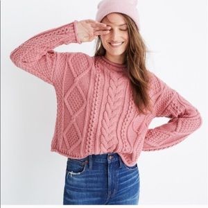 Madewell Pink Slope Sweater
